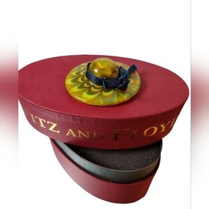 Fitz & Floyd Art Glass Menagerie South Beach Hat